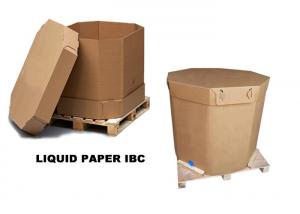Cheap Plastic ISO Tank Paper IBC Container 1000L Foldable for sale