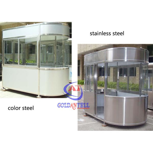Mobile Stainless Steel Panel Security Guard Booths flexible Layout