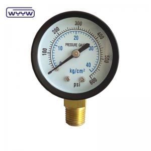 Cheap China factory manometer bar psi 60mm water pressure test gauge for sale