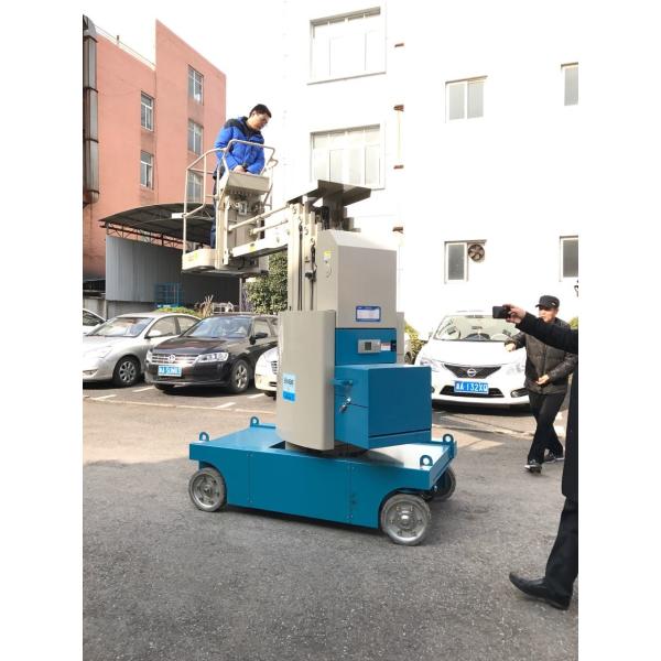 360 Degree Rotation Self Propelled Aerial Lift 7.5m Mast Type Boom Lift