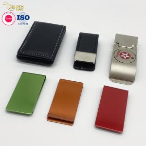 China Stainless Steel Metal Wallet Clip Card Holder Folder Laser Engraved Logo on sale