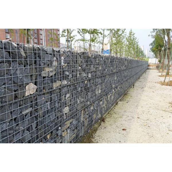 Grey Galfan Coated Welded Gabion Box Retaining Gabion Rock Cages