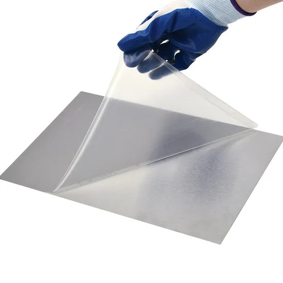 Soft PE Adhesive Blow Molding Protective Film for Metal Aluminum Stainless Steel Sheets