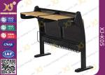 Cold Rolled Steel Book Shelf School Desk And Chair Set For Students