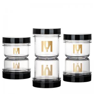 Cheap 200g Small Plastic Jars With Lids , OEM Empty Face Cream Jars for sale