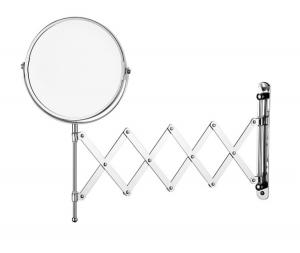 Cheap Home hotel bathroom makeup mirror HD retractable vanity mirror rotatable wall-mounted nail-free beauty mirror for sale