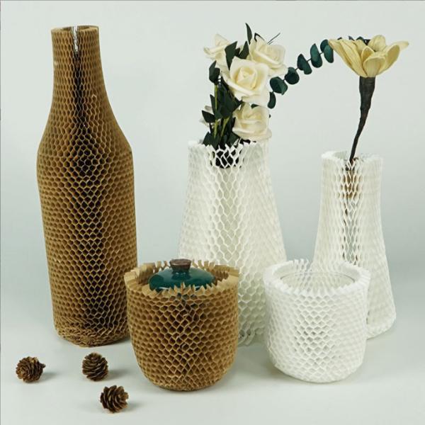 Eco Friendly Material Honeycomb Wrapping Kraft Paper Rolls For Fragile Gift Products
