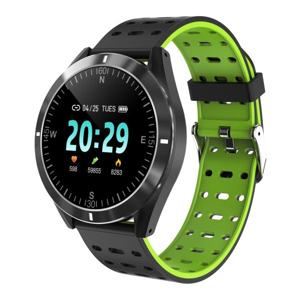 ECG Blood Pressure Smartwatch 1.3inch Heart Rate Tracker Bracelet Sphygmograph