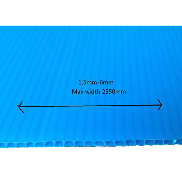 Corflute PP Corrugated Board Floor Protection Plastic Blue 2mm 3mm