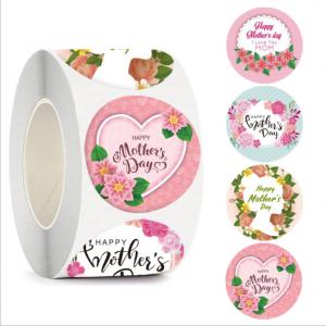 Cheap 1.5 Inch Round Self Adhesive Label Stickers For Mother