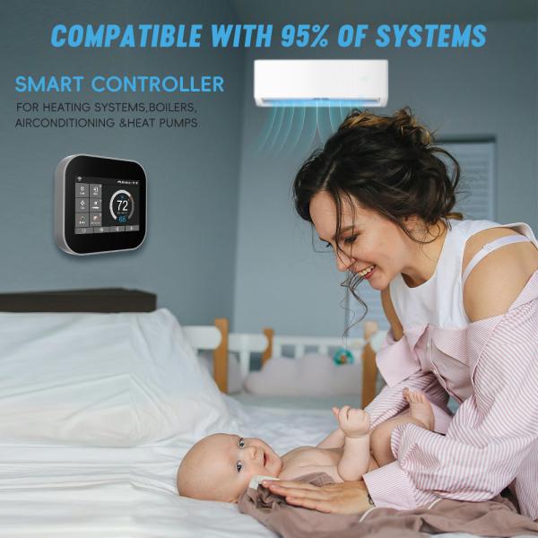 Air Conditioning Wireless Internet Thermostat 240v 10K NTC type 2 With Tuya Controller