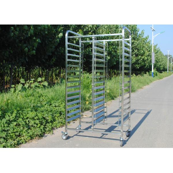 1mm SGS 201 Grade Stainless Steel Rack Trolley With Wheel