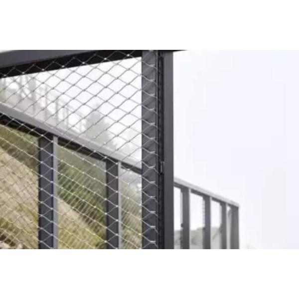 AISI304 Weather Resistant Wire Rope Net Flexible Low Maintenance