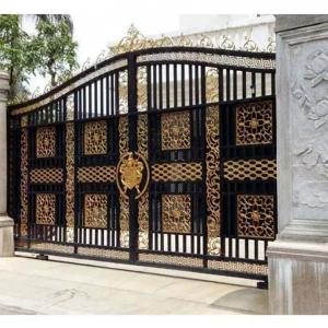 China Outside House Main Door , Galvanized Wrought Iron Gate New Design on sale
