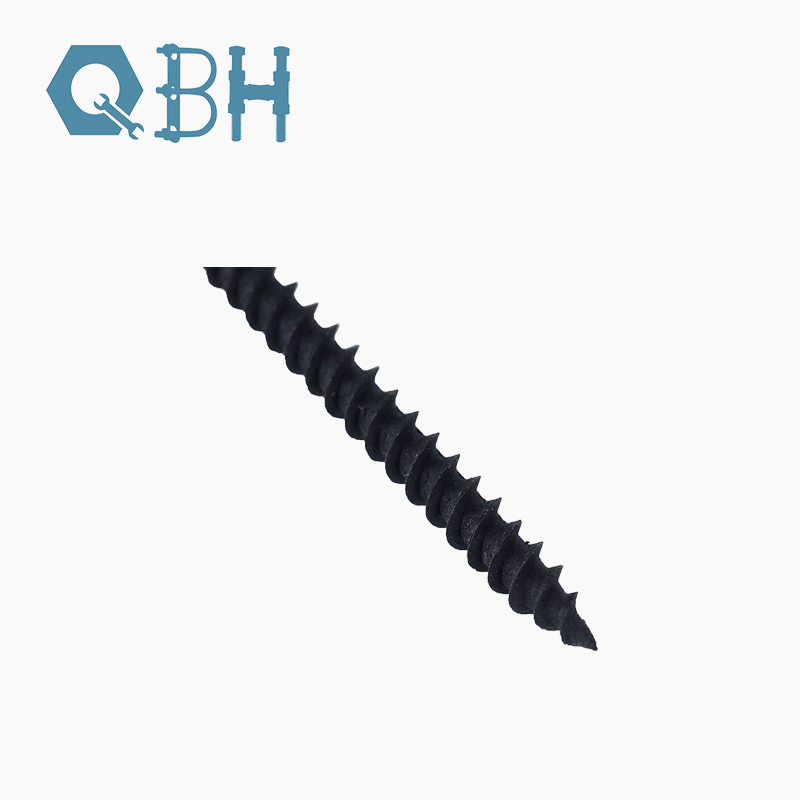 Black Phosphate Coated Drywall Screws with Self-Piercing Needle Point and EN 14566 Compliance
