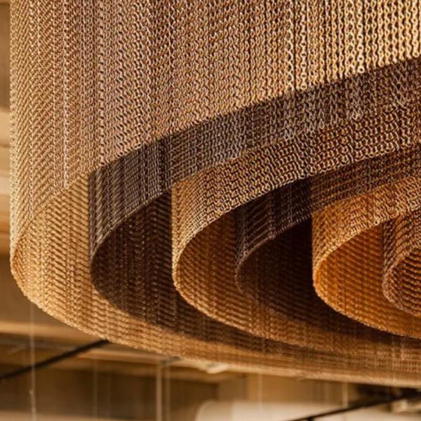 Interior / Exterior Aluminium Chain Curtain Rust Resistant For Decoration