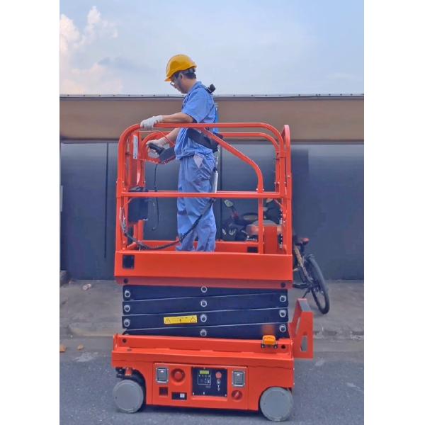 Self Propelled 4m Mini Scissor Lift Platform 250kg Load