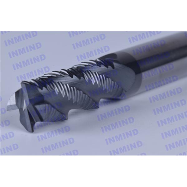 14mm / 18mm AOL 100mm Roughing End Mills AlTiN Coating HRC50 4 Flute Black Colour
