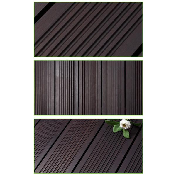 Stripe Strand Woven Outdoor Bamboo Panels , Bamboo Timber Sheets For Flooring