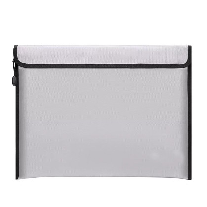 Hook And Loop Open Fireproof Envelope For Cash / Documents / Passport