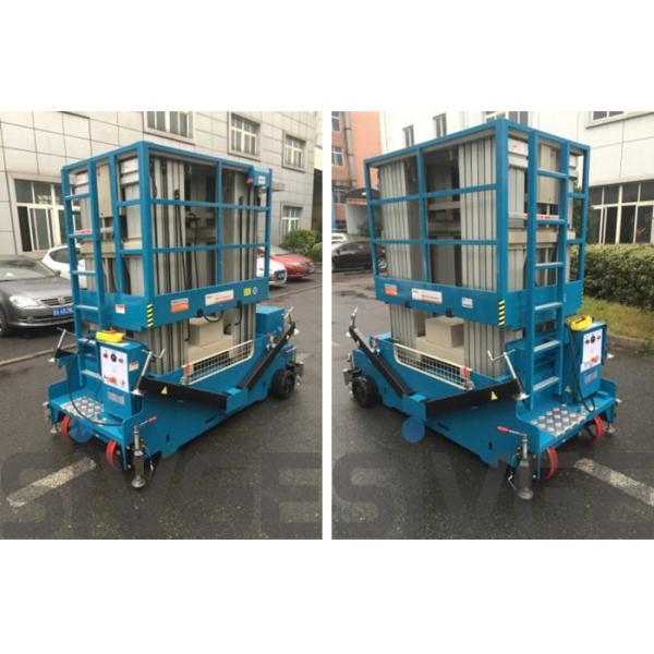 160 kg Load Capacity Hydraulic Lift Ladder Multi Mast Motor Driven For Warehouses