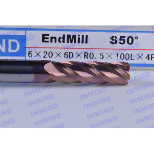 10mm Dia Corner Radius End Mill Cutter / Corner Rounding Tool For Grinding Machine