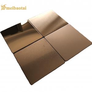 Cheap Rose Gold Mirror Hairline Cold Rolled Stainless Steel Plate Ss Steel Sheet Sustainable for sale