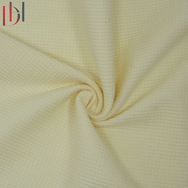 65% Polyester 35% Cotton Fabric Eco Friendly Breathable Stain Repellent Waffle Fabric