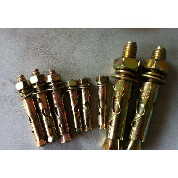 Zinc Plated Hex Nut Sleeve Anchor , Concrete Wedge Anchor Bolts 50-95mm Length