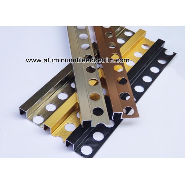 Square / Straight Edge Tile Edge Trim 8mm 9mm From Aluminum For Outside Corner