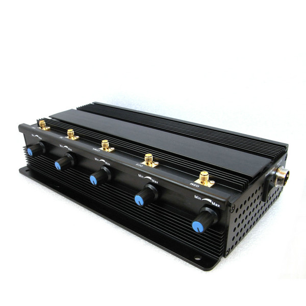 5 Antenna Power Strength Adjustable Mobile phone Jammer GSM/CDMA/DCS/PHS/3G/4G LTE/WiMax