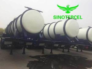 Cheap Tri Axles Chemical Tanker Trailer 55000L Acid Transport Trailers for sale