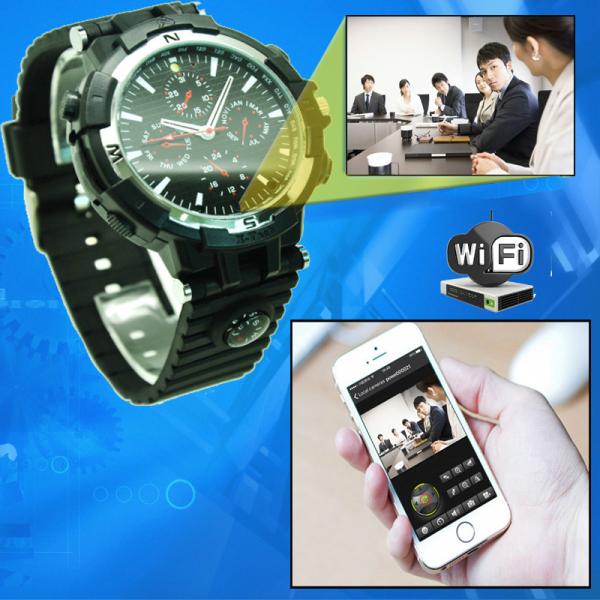 Y31 16GB 720P WIFI IP Spy Watch Hidden Camera Recorder IR Night Vision Home Security Wireless Remote Video Monitoring