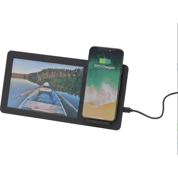 Wireless Charging Smart Digital Picture Frame , 10W Electric Picture Frame