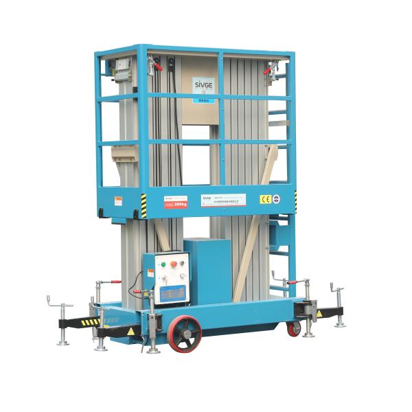 Outdoor 14 Meter Height Access Platforms Electric Scissor Lift Platform For Window Cleaning