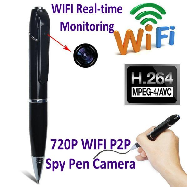 720P HD WIFI P2P Pen Spy Hidden Camera Covert Video Streaming Recorder Home