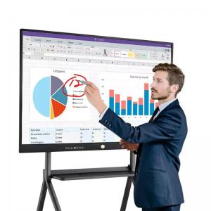Cheap 75 Inch Smart All In One Interactive Whiteboard Waterproof With Calculator for sale