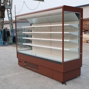 Cheap Automatic Defrost Refrigerated Display Cabinet Vertical Open Air Curtain Merchandisers for sale
