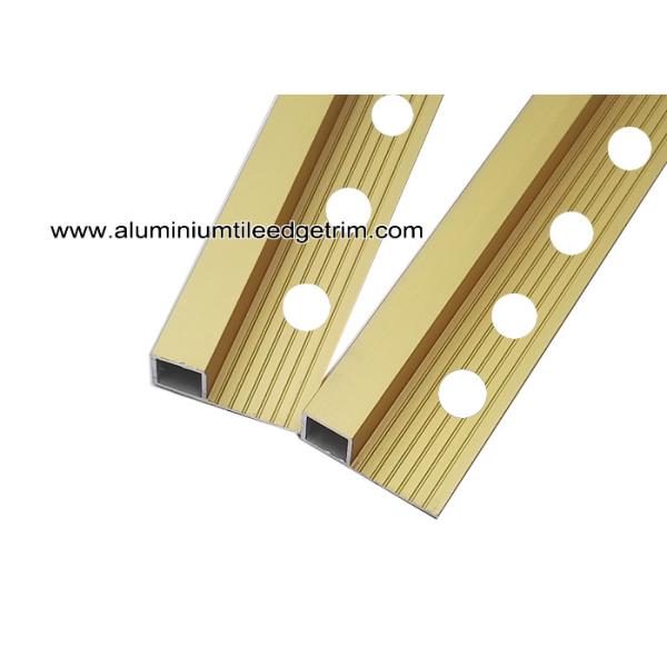 High End Metal Tile Corner Trim For Ceramic Tile Edging Matt Gold 10mm