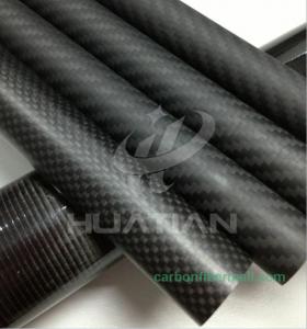 China carbon fiber tube,manufacturer carbon fiber wall thick 37mm tube,Woven 3K Round Carbon Fiber Tube on sale