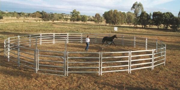12m Diameter Horse Round Yard Panel 17Pcs incl. 3m tall Gate 30X60MM