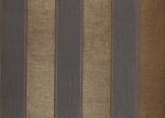 Embossed Contemporary Wall Coverings with Vertical Stripes Pattern , Coffee and