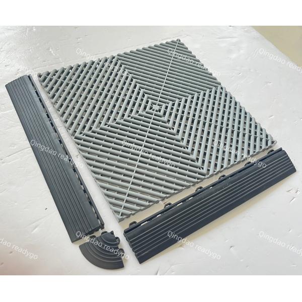 Water Resistant 18mm Polypropylene Garage Floor Tiles For Gyms And Workshops