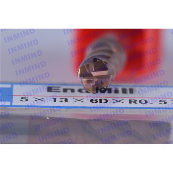 HR55 6mm / 8mm / 10mm Corner Rounding End Mill 4 Flute With Carbide Material
