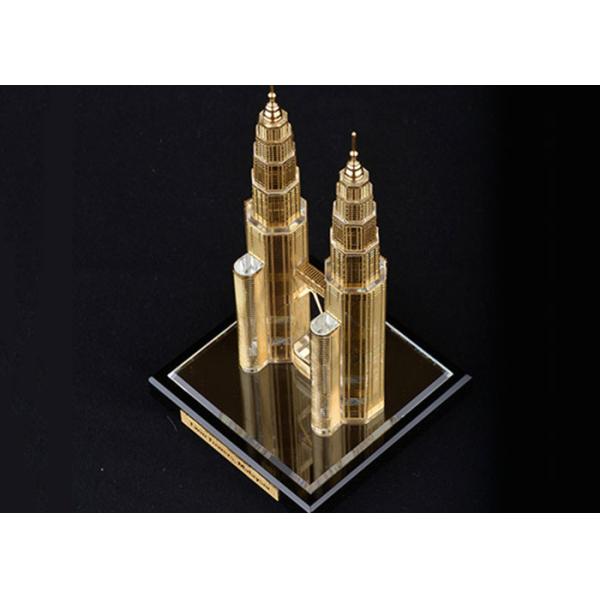 Famous Building Home Decorations Crafts , Malaysia Twin Tower Tourism Souvenirs