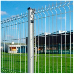 4mm 3d Curved Fence , Outdoor Q195 Welded Wire Mesh Fencing Pvc Coated