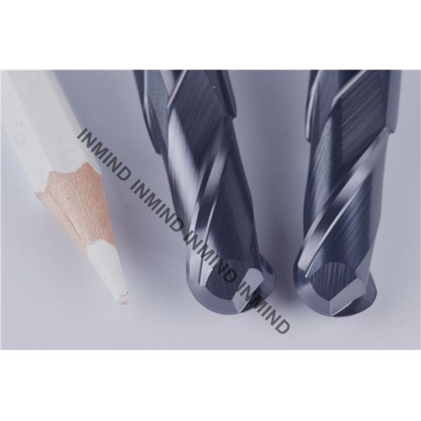 SK30 Solid Carbide Ball Nose End Mill / Ball Nose Cutters Long Shank Type