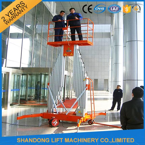 Mobile Aerial Working Electric Lift Ladder Renting Scaffolding with 4 Wheels