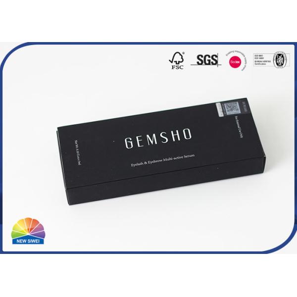 1c Print Pen Packaging Hinged Paper Box With Flocking PE Foam