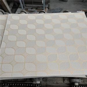 China PVC Lamilated Gypsum Ceiling Tiles 600X600 7mm Gypsum Suspended Ceiling Tiles on sale